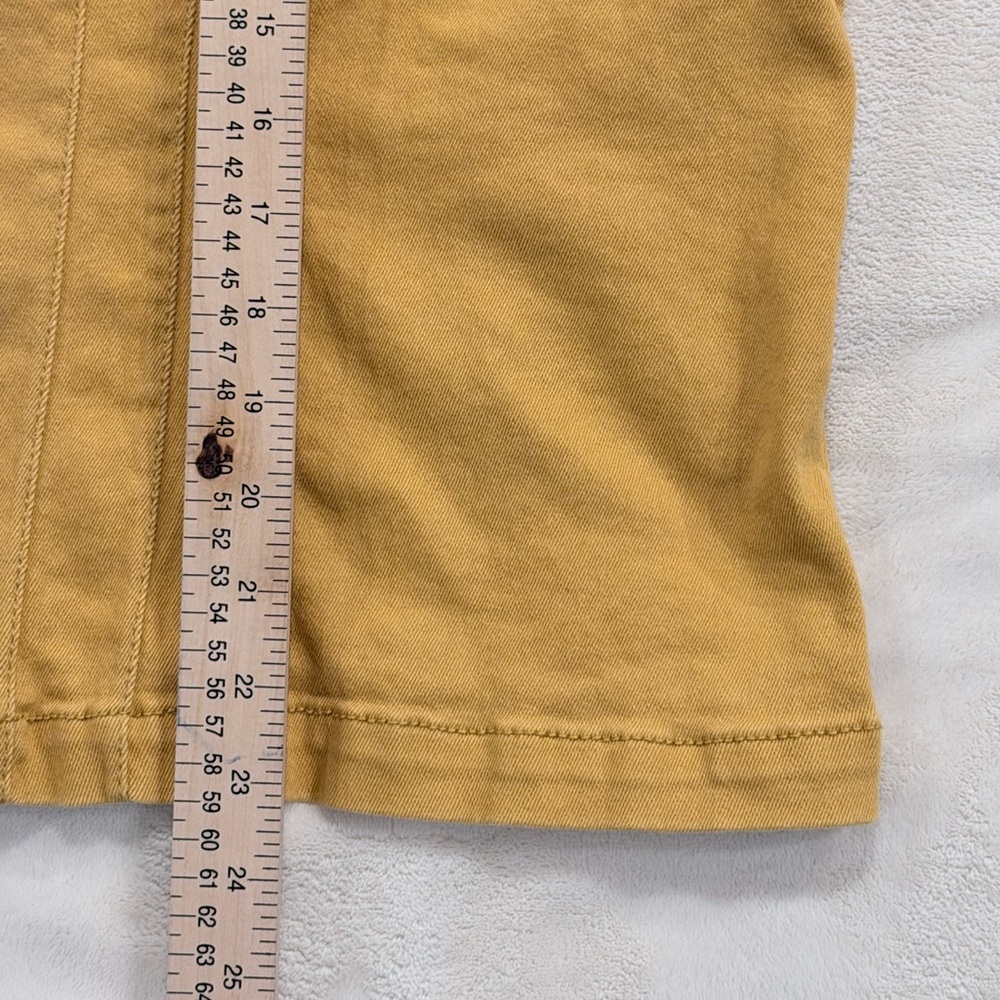 EST 1846 Denim Mustard Yellow Stretch Utility Jacket Women’s 18/20W - Picture 5 of 11